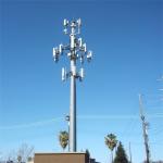 Free Standing Monopole 100' Telecom Tower Antenna Types Of Communicatin Tubular