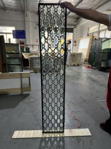 Wholesale Decorative beveled glass for wood doors wiht black caming from china suppliers