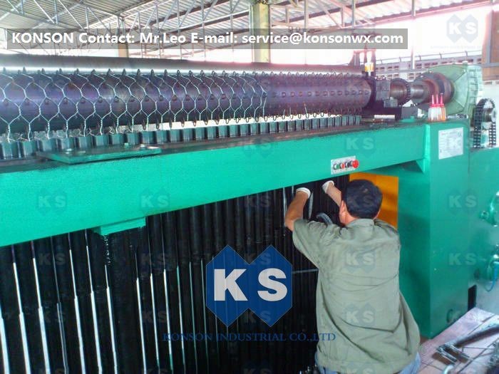 Heavy Duty Automatic Gabion Wire Mesh Machine With Overload Protect Clutch