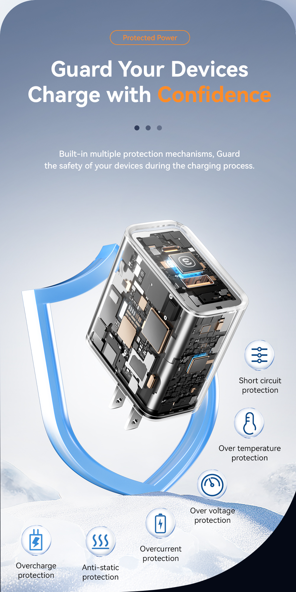 ESSAGER ES-CD43 Series 65W Phone Charger Best Portable Charger