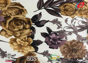 Wholesale Animal Printed Polyester Velvet Fabric , Crushed Velvet Material For Upholstery from china suppliers