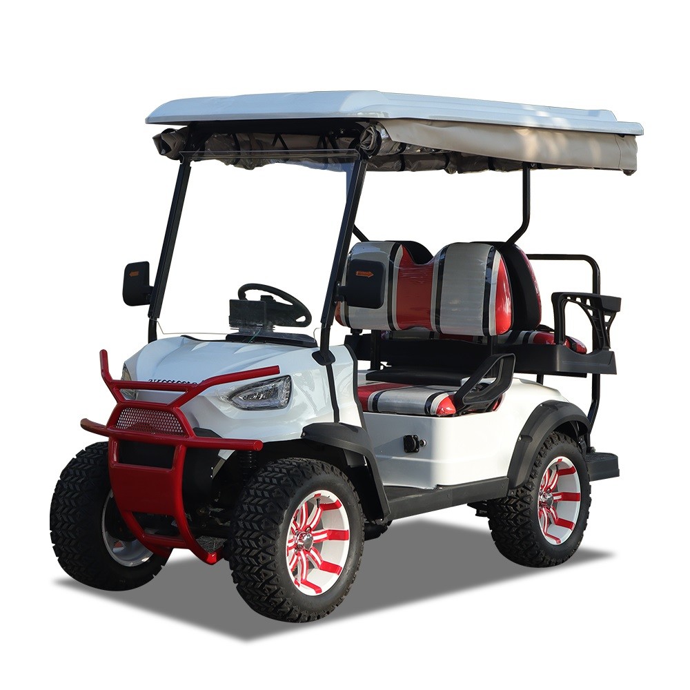 Lead-acid Battery Operated 4 Passenger Customized Off Road Electric Golf Cart
