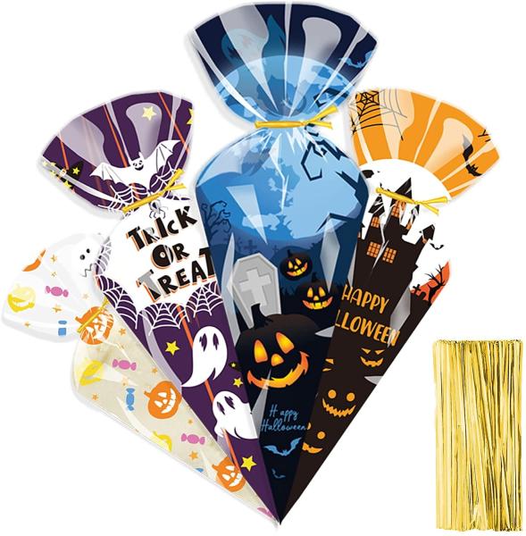 Clear Cone Treat Bags Cellophane Cone Treat Bags Plastic Cone Bags Triangle Bags