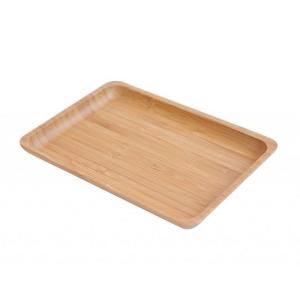 Wholesale Wooden 1.9cm Small Bamboo Tray Snack Nut Cheese Serving Plate from china suppliers