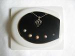 Great Holiday Gift Natural Love Pearl Pendant Necklace with 5 Colors Freshwater