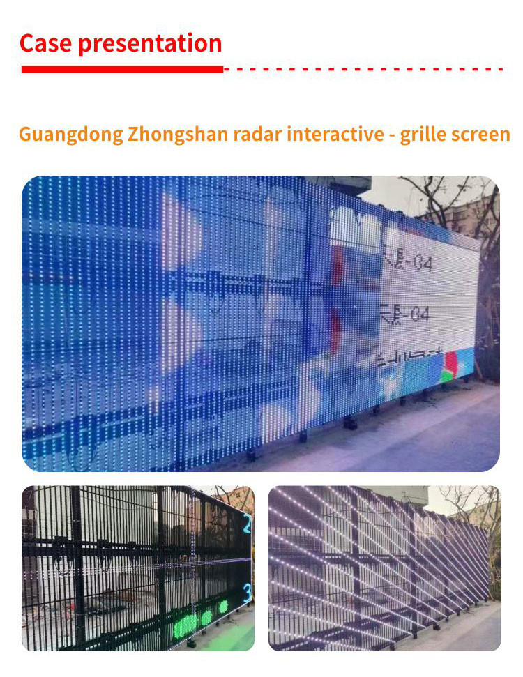 LED Grille Screen Huge Curtain Frameless SMD2020 For Window Advertising