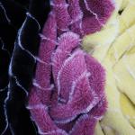 European American Style Faux Fur Throw Blanket Cationic Fleece Blanket