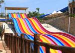 Fiberglass Colorful Water Slide Outdoor Long Multi Lane For Racing