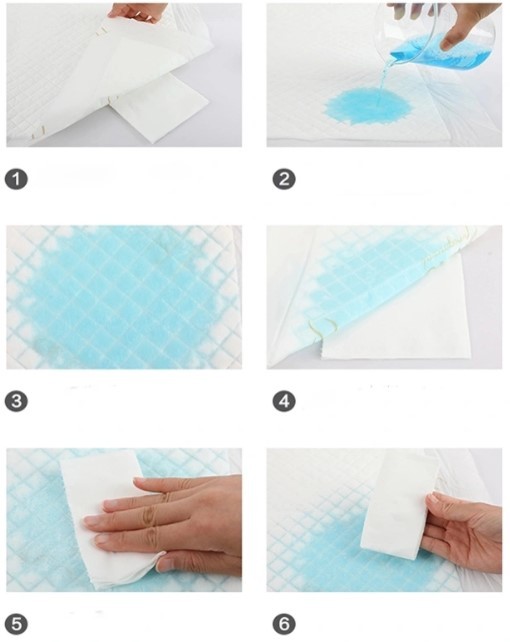 Hygiene Embossing Diamond White Blue Adult Nursing Pad