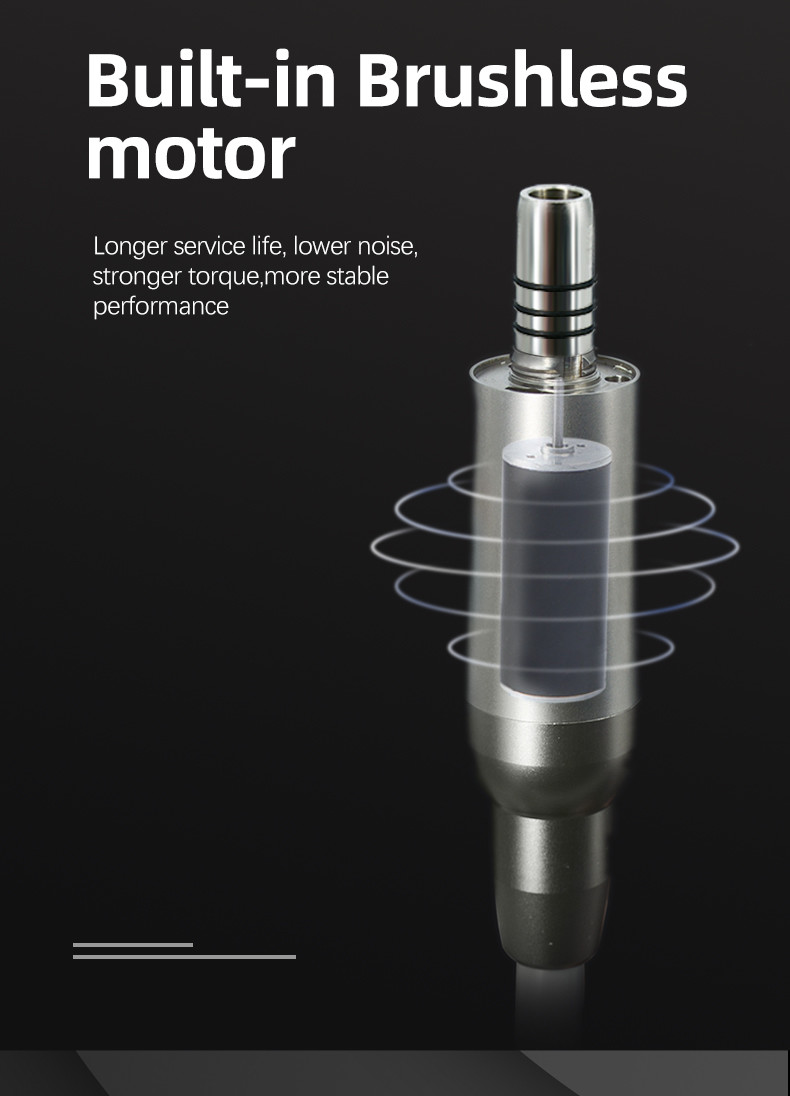Portable LED Electric Handpiece Motor , Multifunctional Micro Motor Brushless