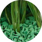 EPDM Green Color Rubber Granules For Sports Basketball Court Floor WAF Approved