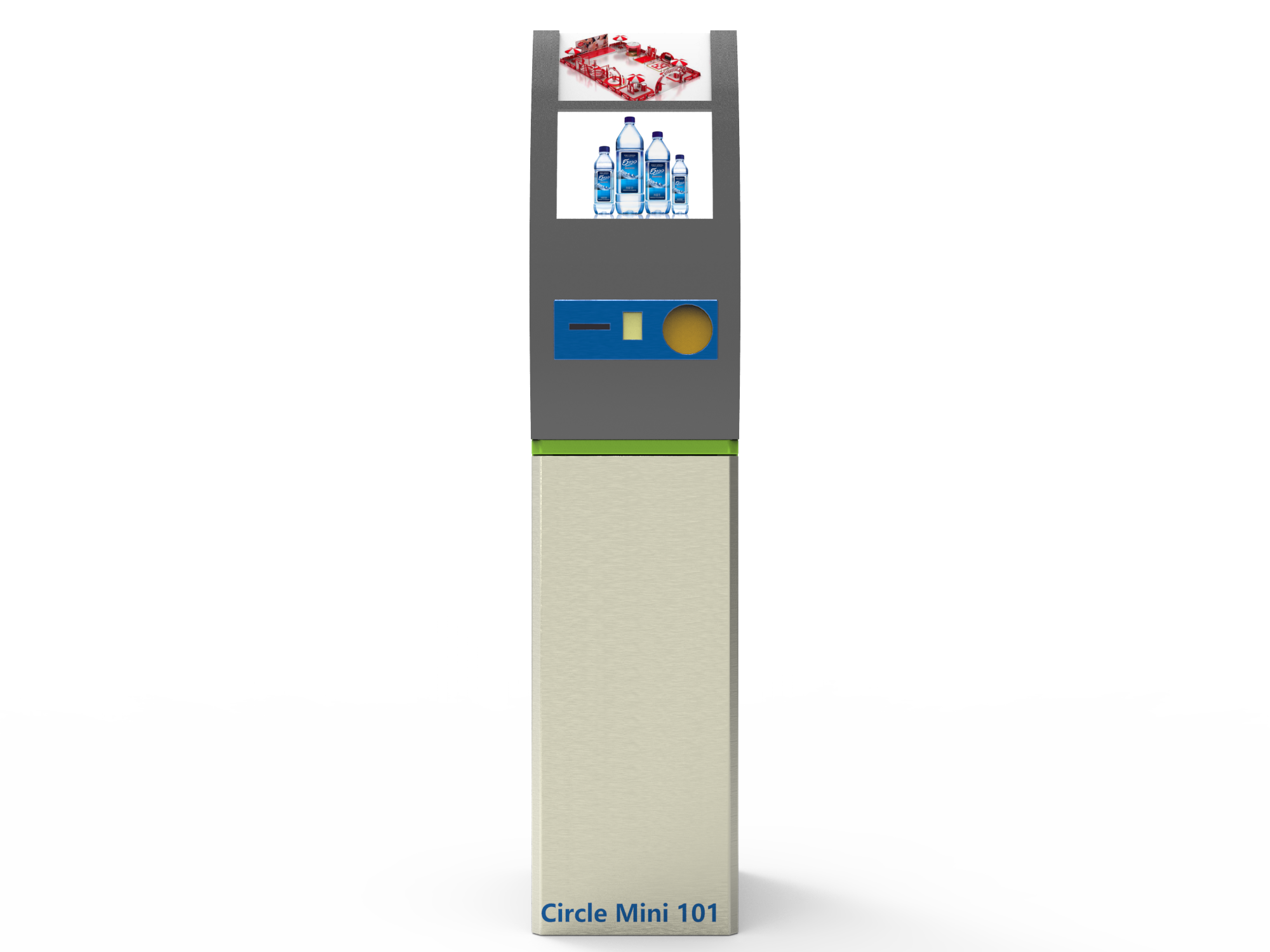 Commercial Supermarket Indoor Circle RVM 733 Rvm Vending Machine