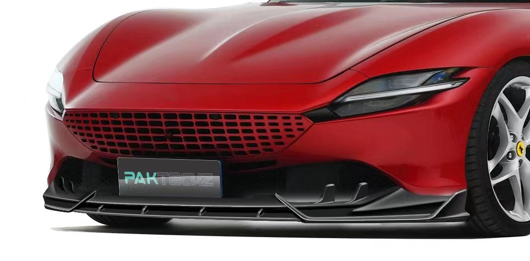 Dry Carbon Fiber for Ferrari ROMA Carbon Fiber Body KitROMA Carbon Fiber Front Lip Diffuser Spoiler Hood Grill Body Kit