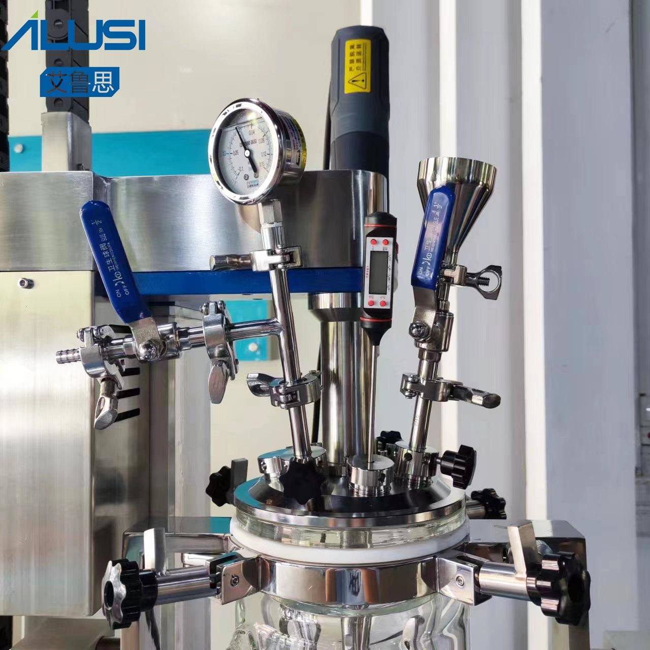 5L Small High Shear Vacuum Lab Cosmetic Emulsifier Mixer Shampoo Face Cream Homogenizer