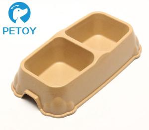 Wholesale Biodegradable Bamboo Pet Bowl Fiber Dog Cat Food Bowls Water Feeding from china suppliers