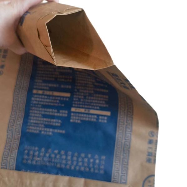 No Reinforcing patch 2 layer 90GSM Paper Valve Bags for 50kg Cement Packaging