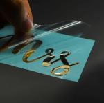 Waterproof Transparent Clear Label Stickers Transfer Metal Letters Embossed