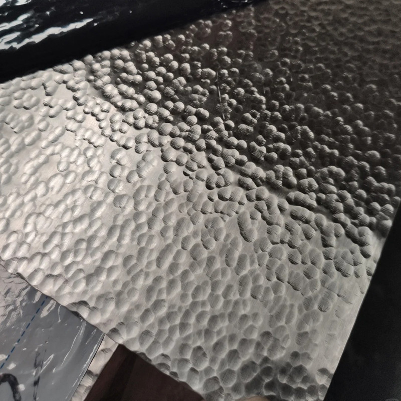 Custom Designs DIY Textured Hammered Metal Sheet Handcrafted Hammered Stainless Steel Sheet