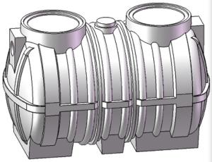 Wholesale 1000 Liter Septic Tank Mold Strong Impact Resistance from china suppliers