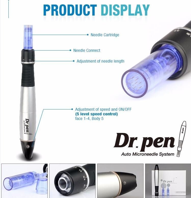 dermapen electric derma pen anti-hair removal pen derma & derma pen needle cartridge