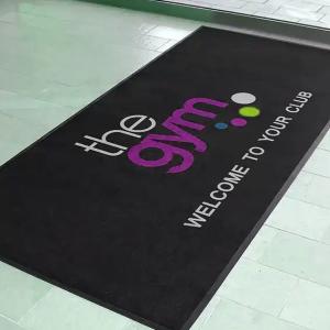 Wholesale 9 Mm Anti Slip Outdoor Mat Uv Stabilized Printed Logo Welcome Entrance Carpet from china suppliers