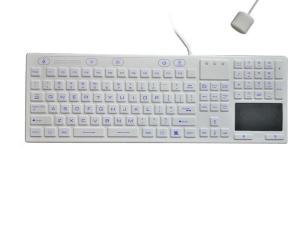 China EPA Disinfectant Washable Medical Keyboard Switched Backlit On Medical Cart on sale