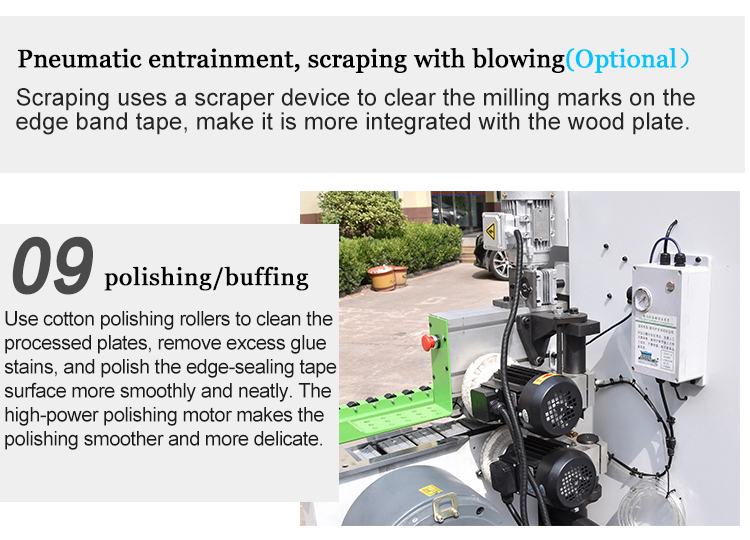 Woodworking Edge Bander with Corner Rounding 0.4-3mm Thickness 380V/220V or Customized