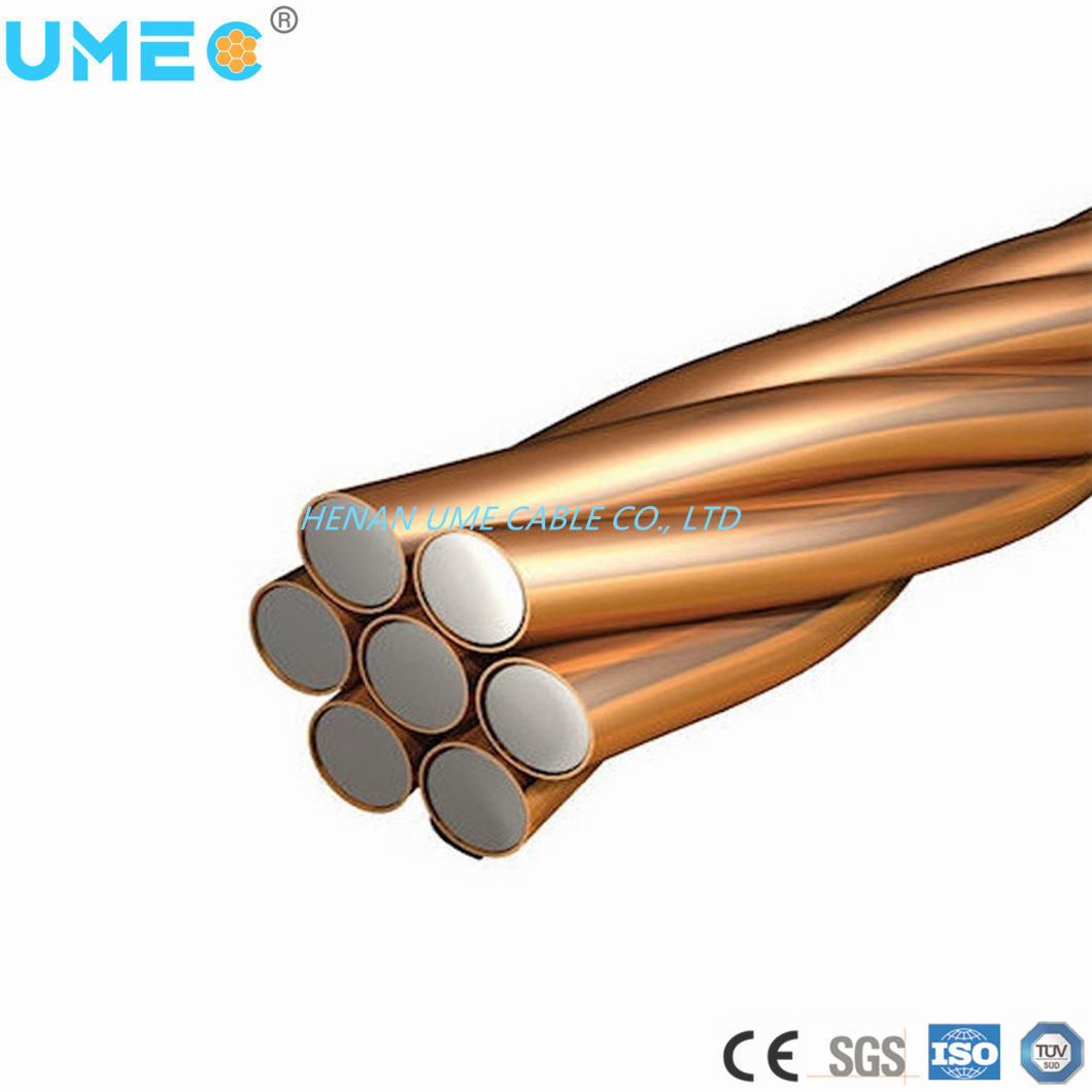 High Tensile Strength of Steel Bare Conductor Copper Clad Steel Wire CCS
