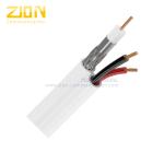 Economy RG59 Black CCTV Coaxial Cable 50% CCA Braid with 2 × 0.75 mm2 CCA Power