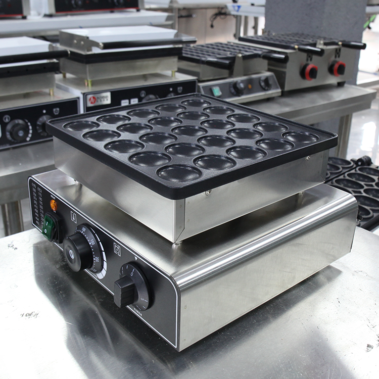 Stainless Steel Commercial Poffertjes Making Waffle Maker for Electric Dutch Pancakes