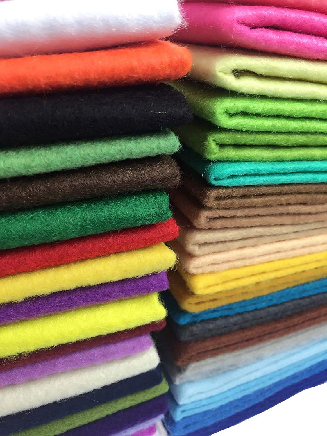 Color Non Woven Polyester Felt Fabric Roll 10 - 200gsm