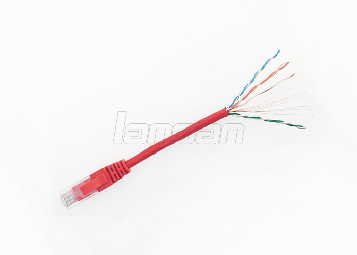 50U Gold Plated UTP Cat5e Patch Cord 4 Pair Stranded Wire 24AWG PVC Jacket