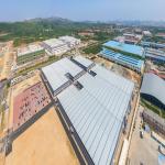 Steel Column Warehouse Prefabricated Buildings Hi-Q Customized Color
