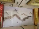 Melamine Surface Operable Acoustic Room Dividers For Restaurant / Sliding