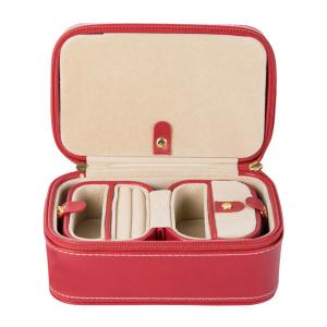 Wholesale 3 Colors 13*9*3cm PU Leather Jewelry Organizer Case from china suppliers