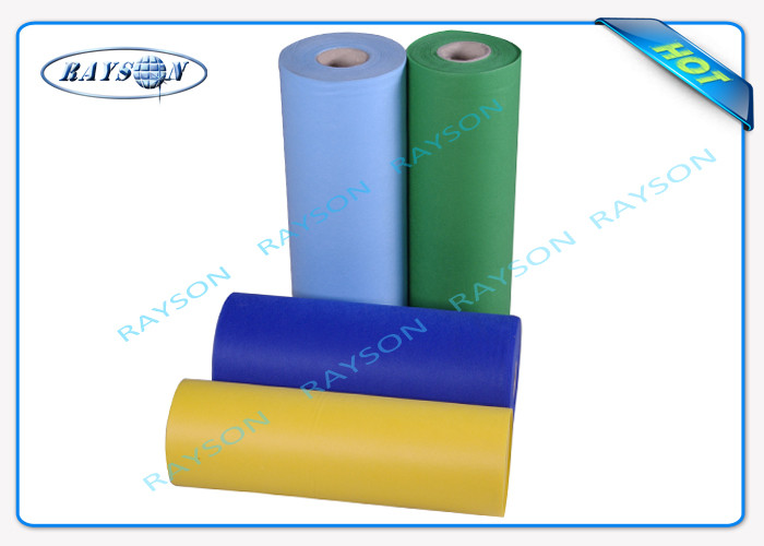 Embossed Blue Medical PP Spunbond Non Woven Fabric And Spun Bonded Polypropylene Fabric
