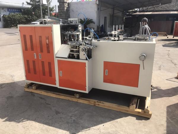 Middle Spped Paper Cup Making Machine 60-70pcs/Min 380 V 50 HZ 2700 X1200