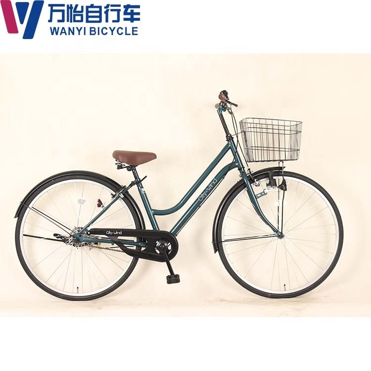 High Carbon Steel Women'S Retro Cruiser Bike 27 Inch Six Speed