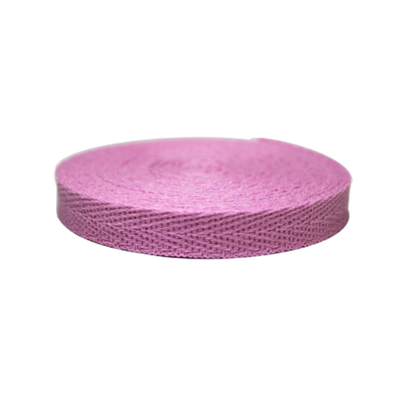 Customized Cotton Twill Webbing 1cm Herringbone Webbing Tape