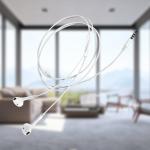 ABS TPE Dynamic Super Bass White 1.2m E02 Wired Earphone