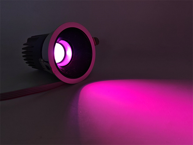 RGBW Light Source 20W LED Circular Embedded Spotlight for Indoor Lighting