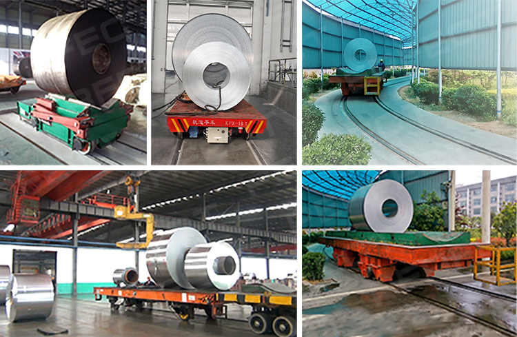 rail powered low voltage rail electric transfer cart 