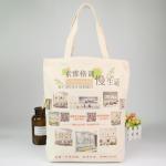 Eco Organic Printed Reusable Shopping Bags Recyclable Cotton Bag