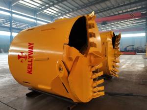 Wholesale 1500mm Diameter 16mm Thickness Bucket Auger Drilling For Bored Piles from china suppliers
