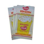 SGS Personalized Popcorn Packaging Bags Printed Greaseproof Paper Bags 11.5g