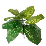 Palm Leaves Artificial Tropical Monstera-84Pcs 6 Kinds Large Small Green Fake