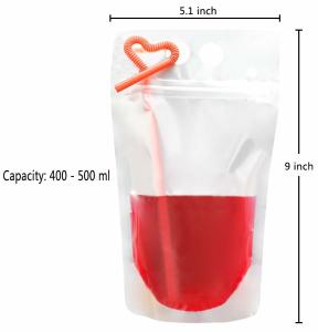 Wholesale Restaurant Party Liquid Packaging Pouch 160z 32oz With Handle from china suppliers