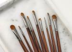 Vonira Beauty Handcrafted Makeup Base Eyeshadow Brush Copper Ferrule Ebony