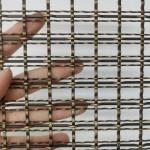 Corrosion Resistant Bronze Stainless Steel Woven Wire Mesh For Cabinetry