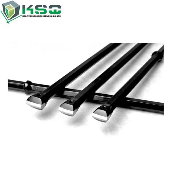 ISO SGS Certified Small Hole Drilling Tools Chisel Bit Integral Drill Steel Rod hex 22 x 108 mm